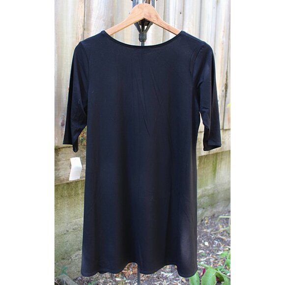 Eileen Fisher NWOT - Scoop Neck Tunic, Layering Dress in Viscose Jersey, Med - Picture 3 of 9